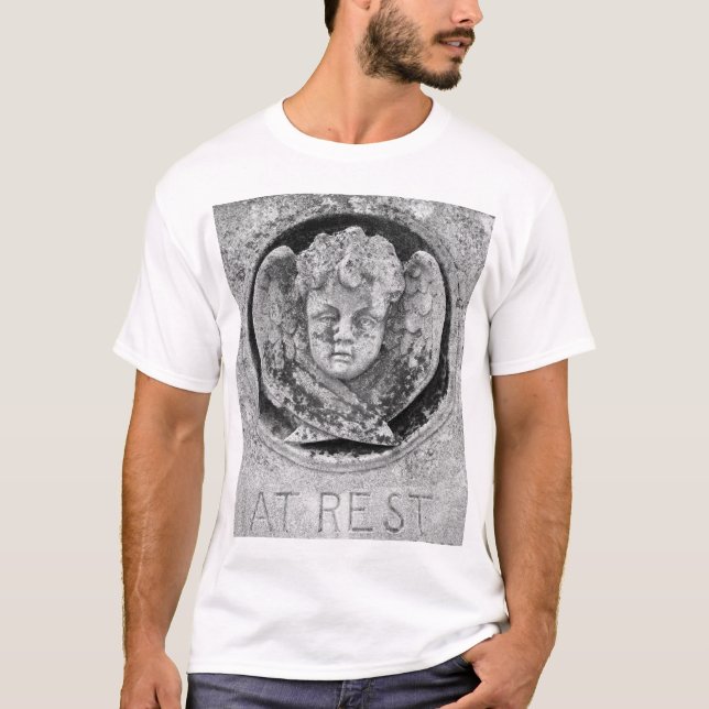 "At Rest" Cherub Sleep Shirt - Customized (Front)