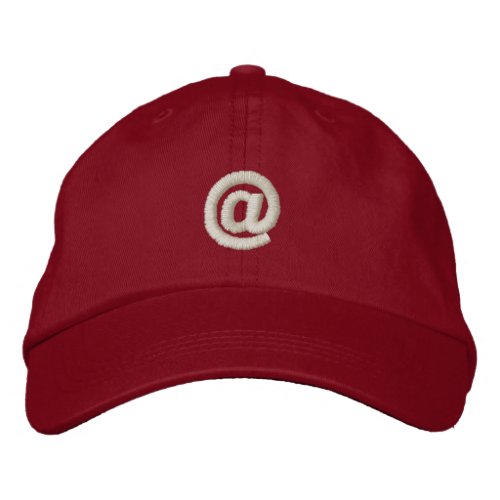 At Sign Embroidered Baseball Hat