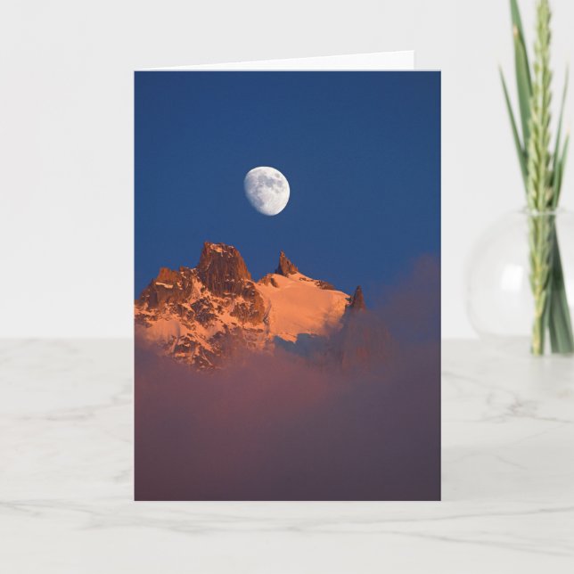 at Sunrise | Aiguille du Plan Chamonix, France Card (Front)