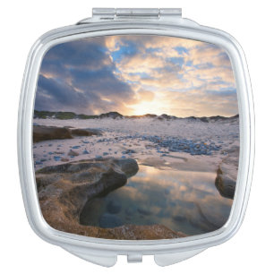 At Sunset In A Puddle Vanity Mirror