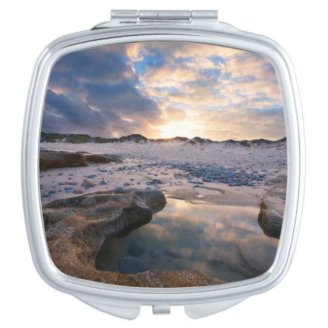 At Sunset In A Puddle Vanity Mirror (Front)
