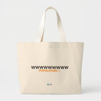 AT&T population bag. Large Tote Bag