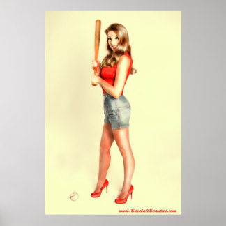 At the ball park poster