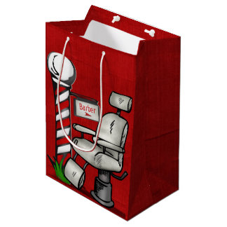 At The Barber Shop Medium Gift Bag