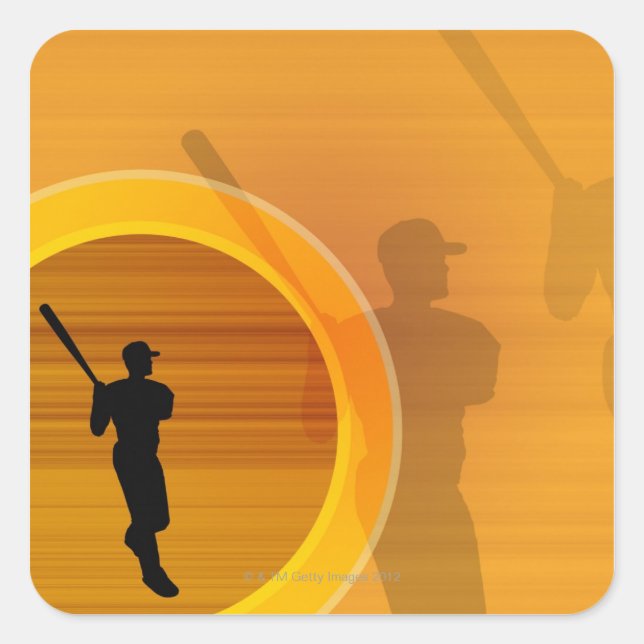 At the Bat Square Sticker (Front)