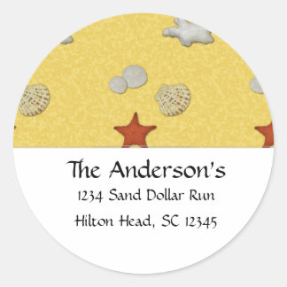 At the Beach Address Labels