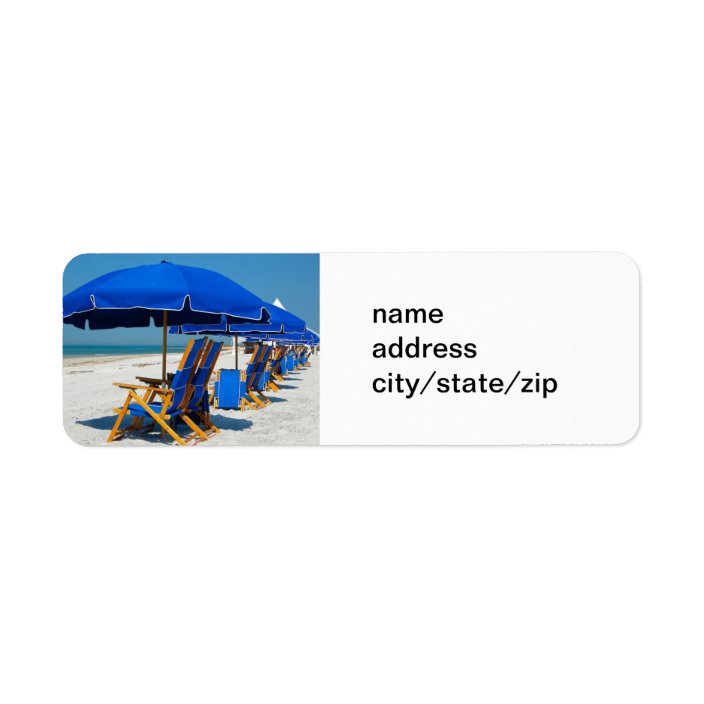 AT THE BEACH ADDRESS LABELS