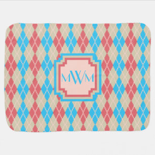 At the Beach Argyle Baby Blanket