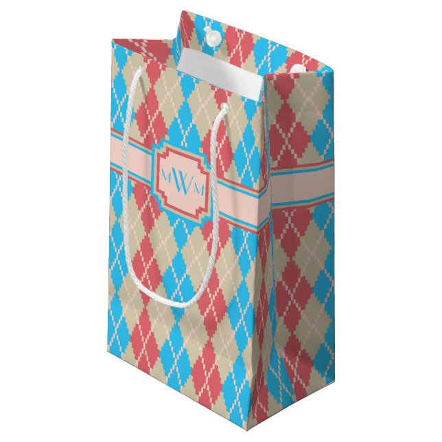 At the Beach Argyle Gift Bag (Front Angled)