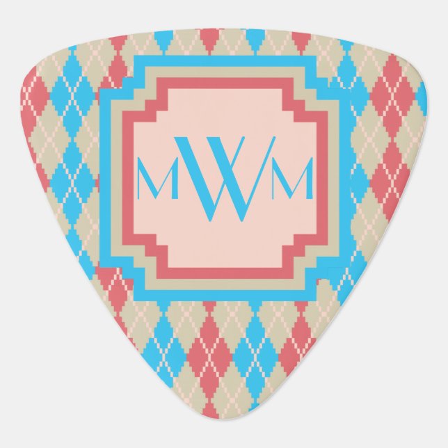 At the Beach Argyle Guitar Pick (Front)