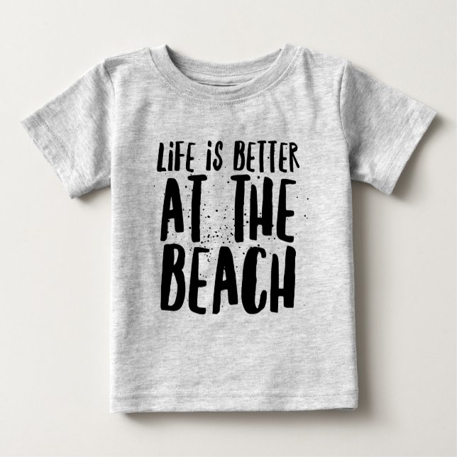 At The Beach Baby T-Shirt (Front)