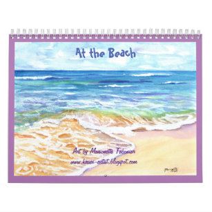 At the Beach Hawaiian Kauai Calendar