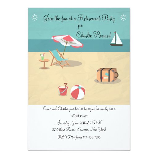 At the Beach Invitation | Zazzle