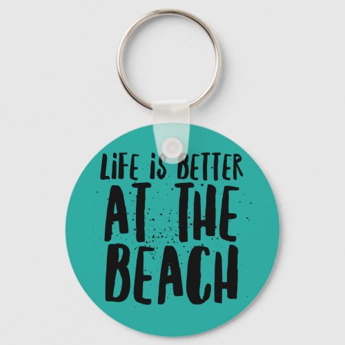 At The Beach Keychain