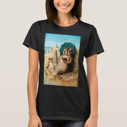 At The Beach Louis Wain T_Shirt