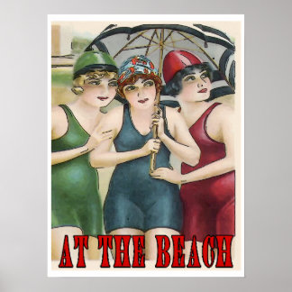At The Beach Poster