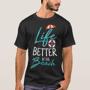 At The Beach Swimming For A Swimming Team T-Shirt