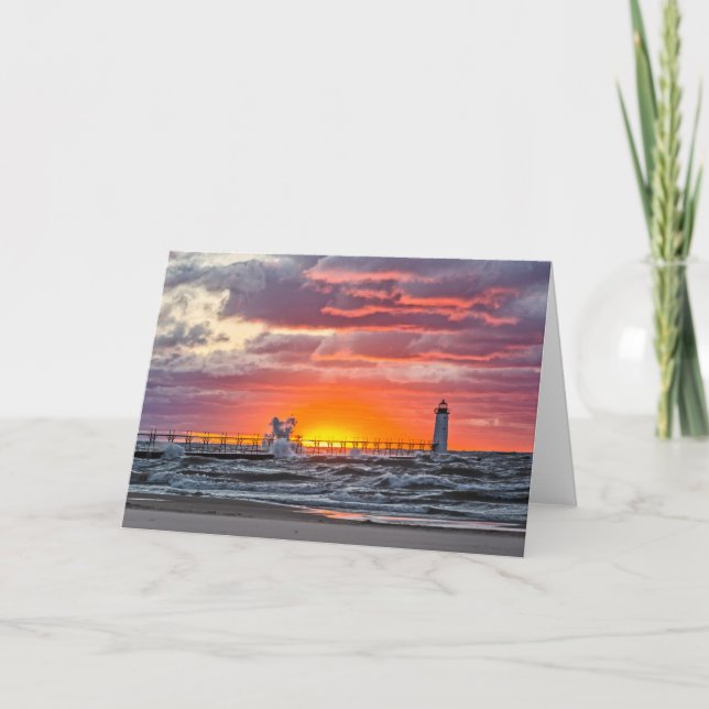 At the Beginning of the Sunset Card (Front)