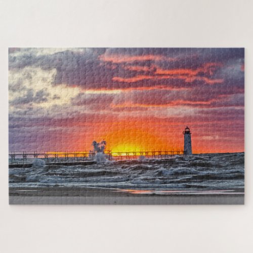 At the Beginning of the Sunset Jigsaw Puzzle