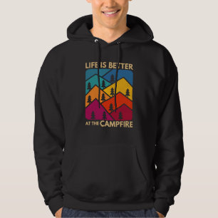 At The Campfire Camper Outdoorlife Camping Hoodie