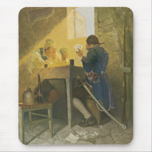 At the Cards in Cluny’s Cage by NC Wyeth Mouse Pad