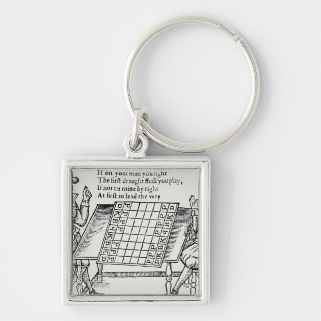 At the Chess Board Keychain (Front)