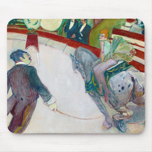 At the Circus, Lautrec Mouse Pad (Front)