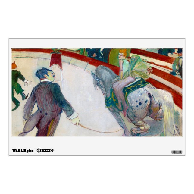 At the Circus, Lautrec Wall Decal (Front)