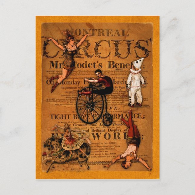 At the Circus Postcard (Front)