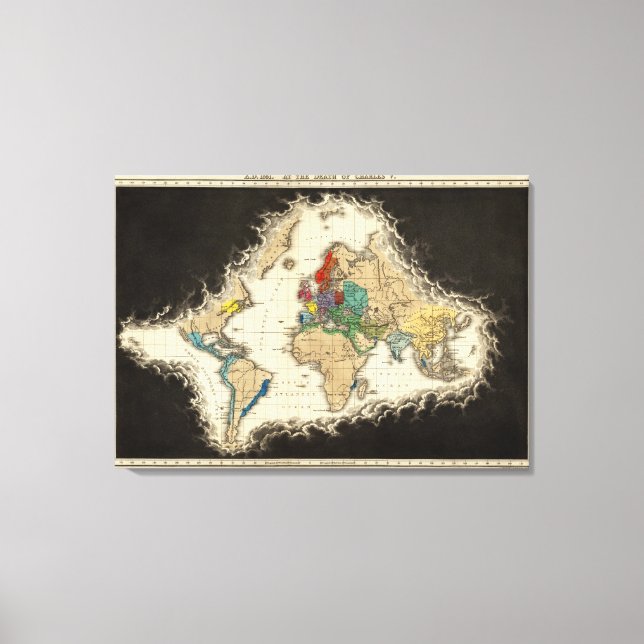 At The Death of Charles V 1551 Canvas Print (Front)
