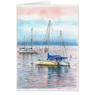 At the dock of Monterey Harbor Cards