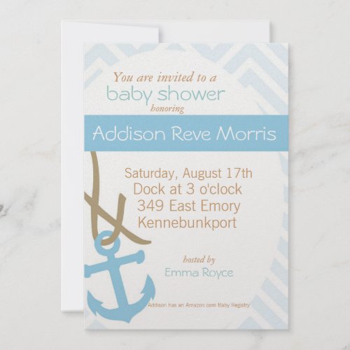 At the Docks Nautical Invitation