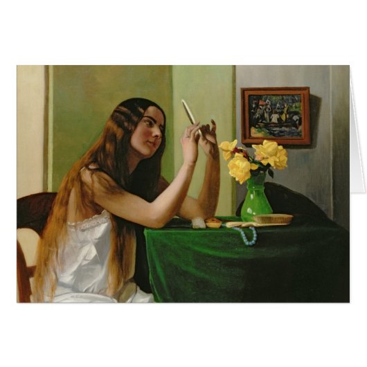 At the Dressing Table, 1911 Cards (Front Horizontal)