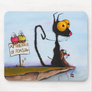 At the edge of reason mouse pad