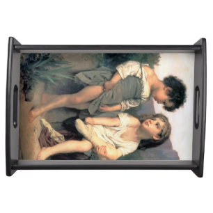 At the Edge of the Brook, Bouguereau Serving Tray