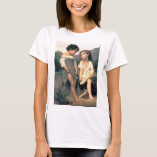 At the Edge of the Brook, Bouguereau T-Shirt