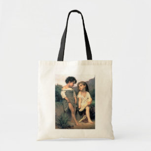 At the Edge of the Brook, Bouguereau Tote Bag