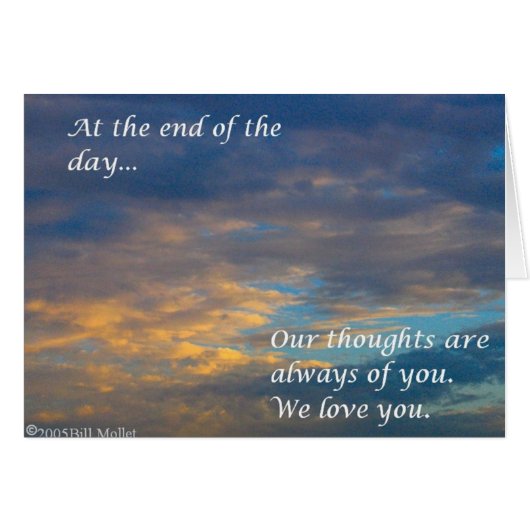 At the End of the Day  Cards (Front Horizontal)