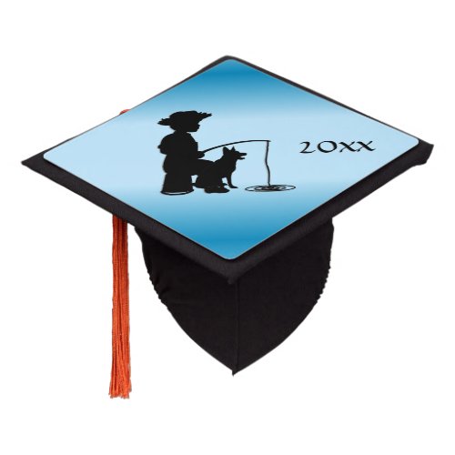 At the Fishing Hole Graduation Cap Topper