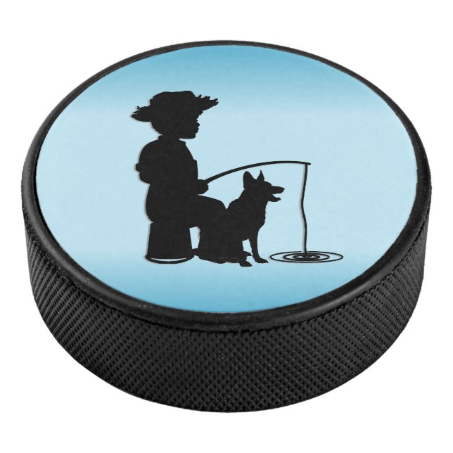 At the Fishing Hole Hockey Puck (3/4)