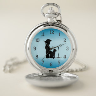At the Fishing Hole Pocket Watch