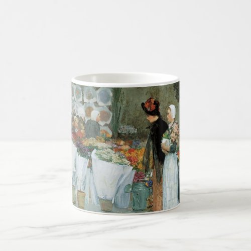 At The Florist by Childe Hassam Vintage Fine Art Coffee Mug