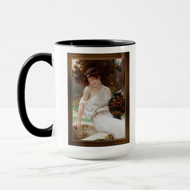 At The Fountain by Guillaume Seignac Mug (Left)
