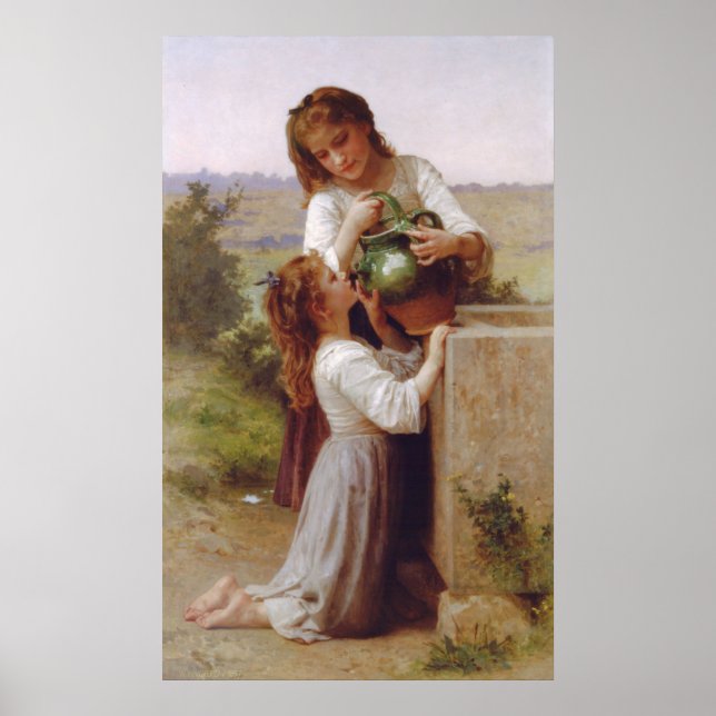 At The Fountain Poster (Front)