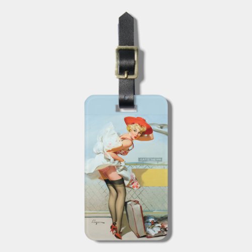 At the Gate Pin Up Luggage Tag