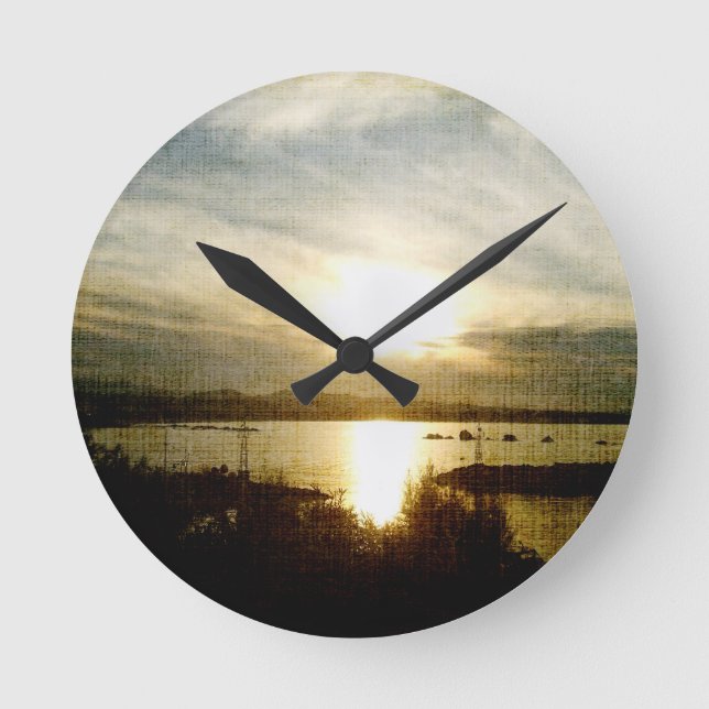 At the Going Down of the Sun Round Clock (Front)