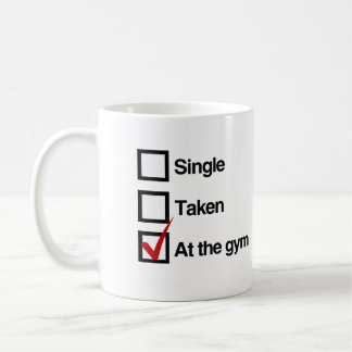 AT THE GYM COFFEE MUG