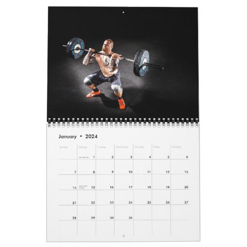At the gym Personal Trainer Calendar