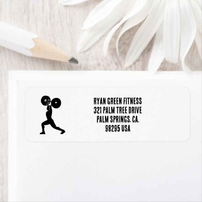 At the gym silouhette | Personal Trainer Label (Insitu)