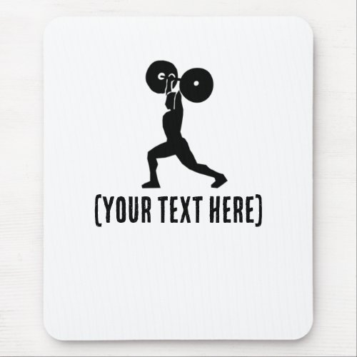 At the gym silouhette  Personal Trainer Mouse Pad